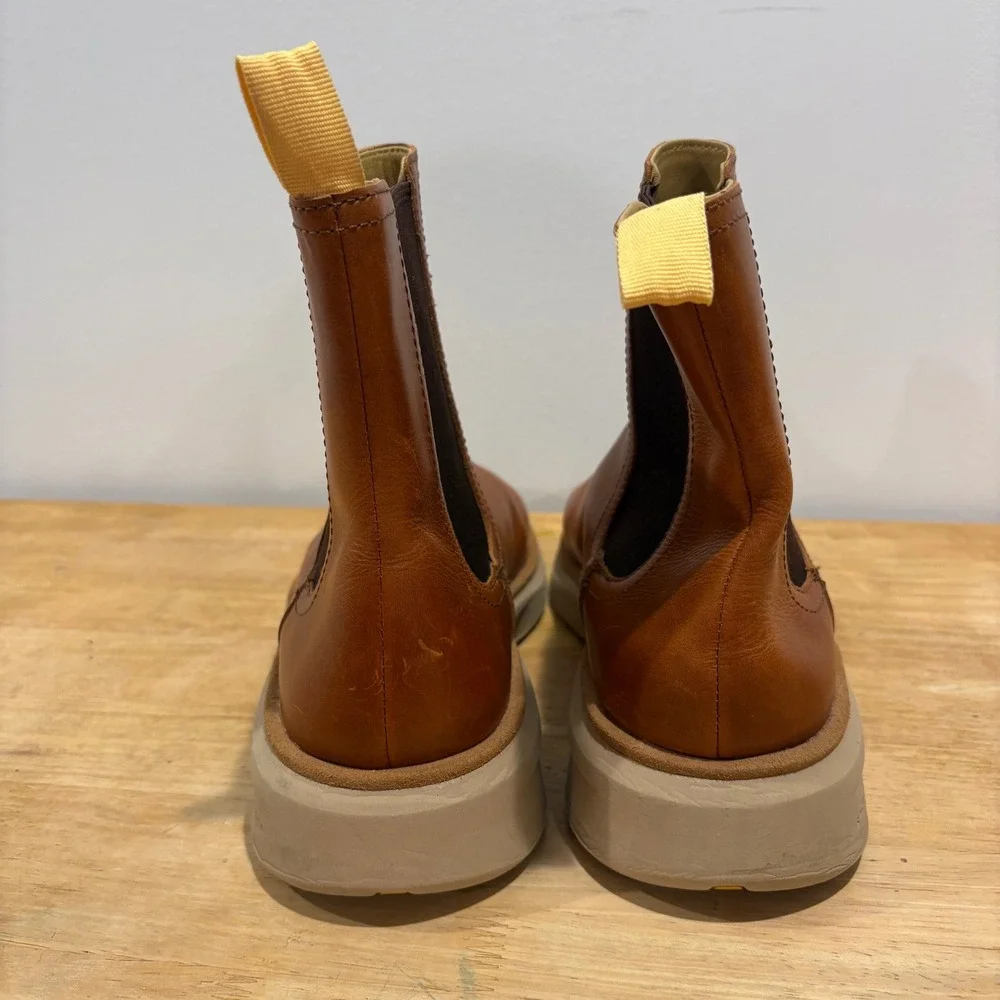 Sperry Top-Sider Gold Cup Commodore Chelsea Boots Tan 10 Leather‎ Slip On
